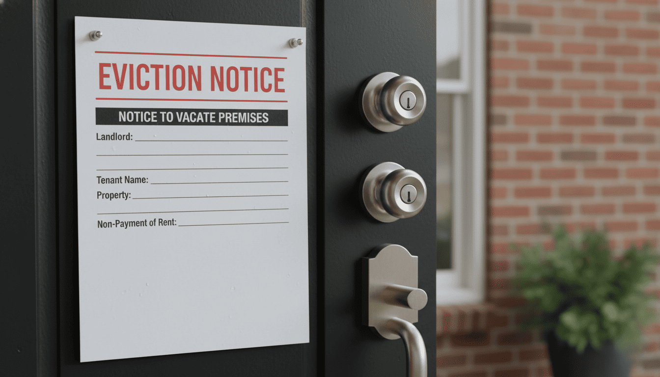 Professional property management specialist reviewing rental marketing materials